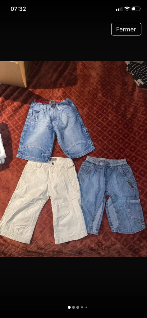 Lot de 3 bermudas 4 ans